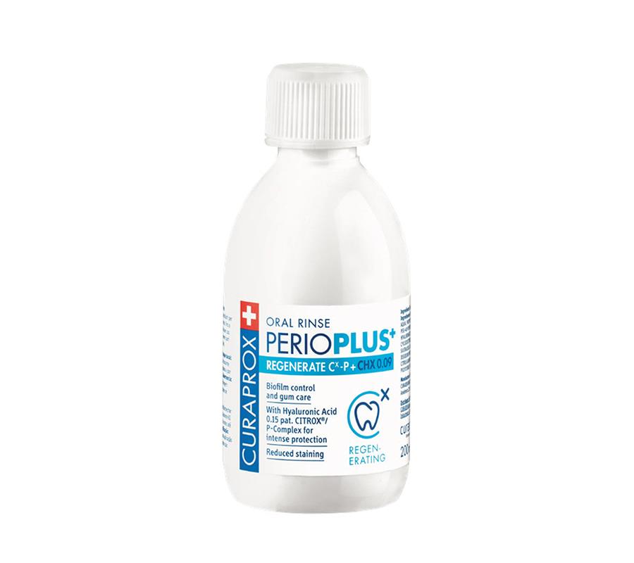 PPR409 Жидкость - ополаскиватель CURAPROX Perio PlusRegenerate, с содержанием хлоргексидина 0,09% и гиалуроновой кислотой (100 мл)-image